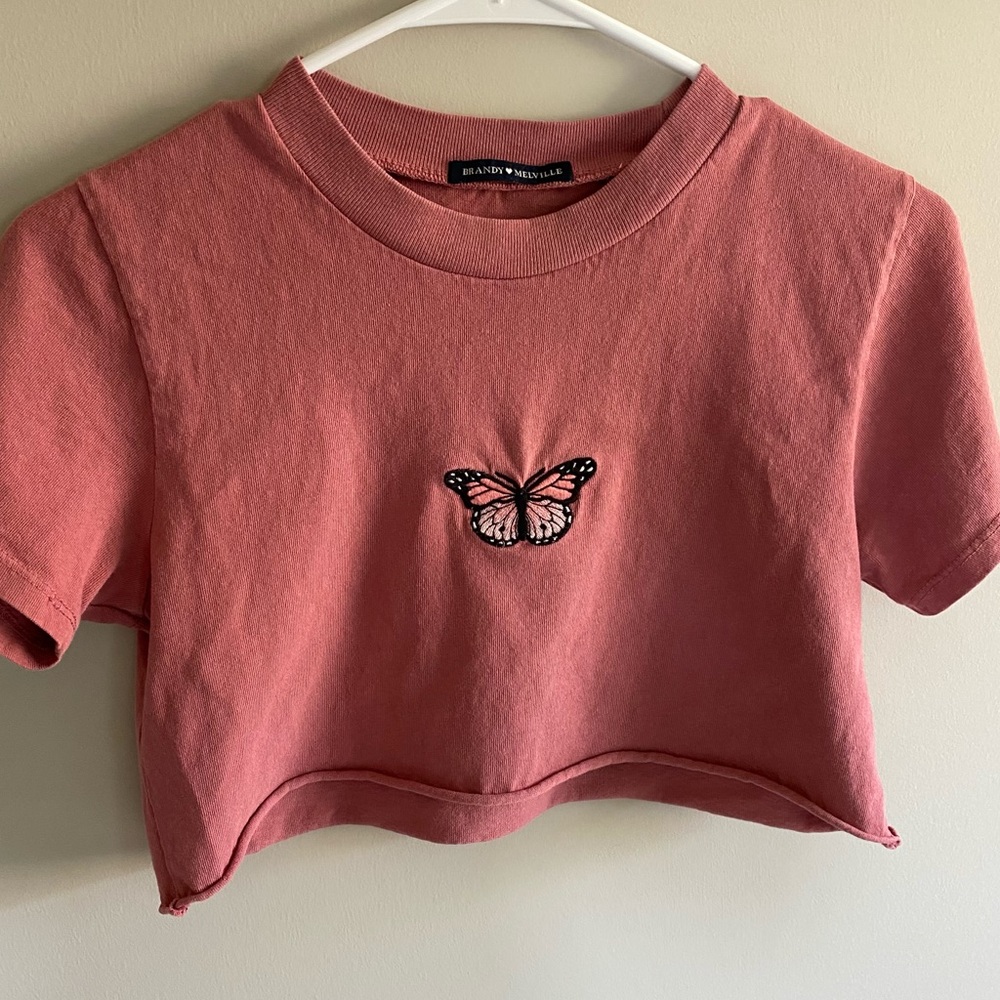 brandy melville helen butterfly top